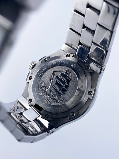 Vacheron Constantin Overseas 42050 Black Dial Steel Mens Watch