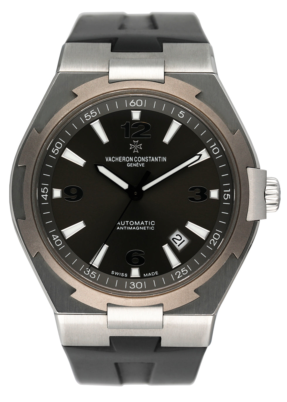 Vacheron Constantin Overseas 47040 Grey Dial Mens Watch Papers - Wristwatch