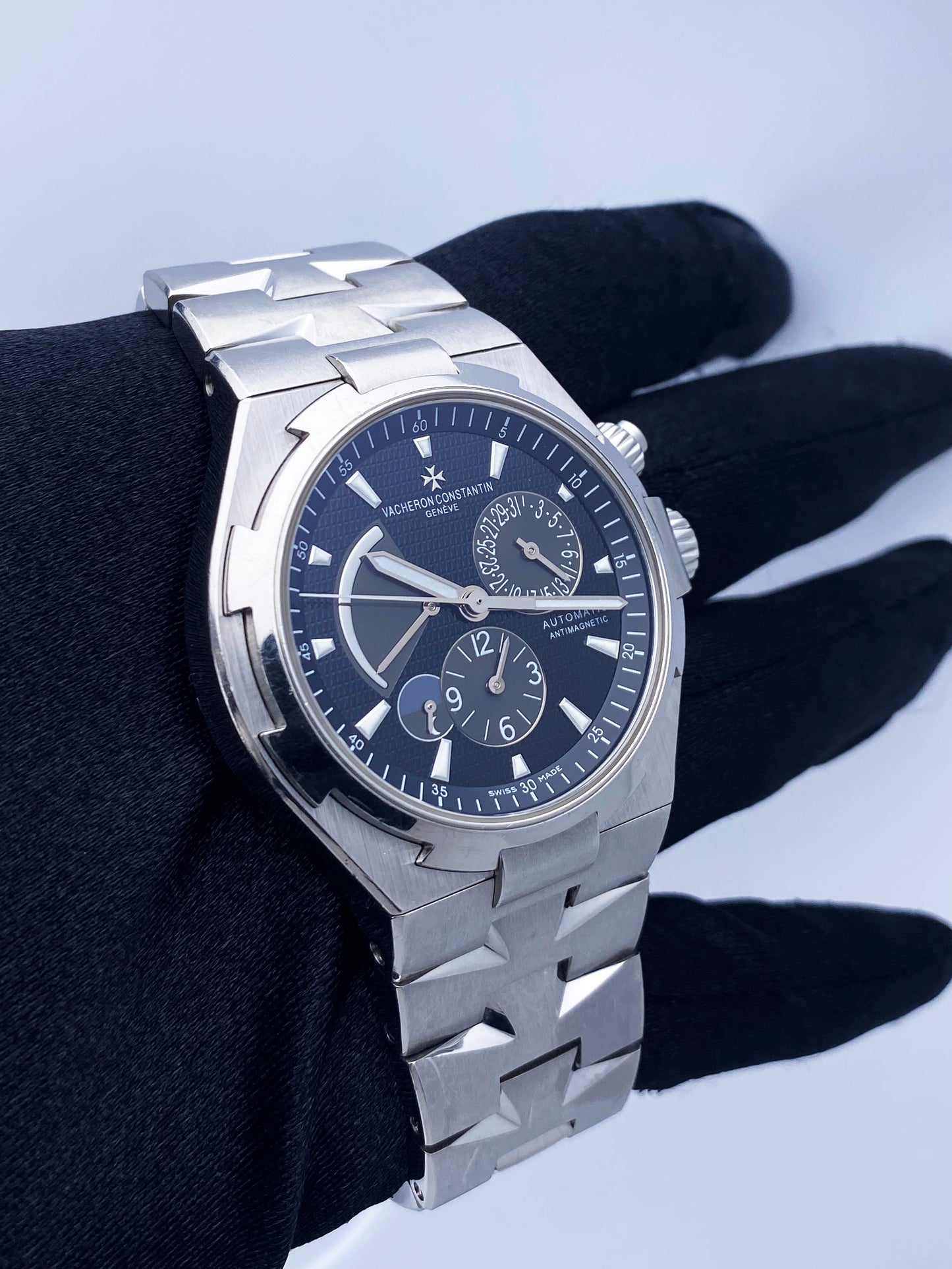 Vacheron Constantin Overseas 47450 Dual Time Mens Watch With Papers