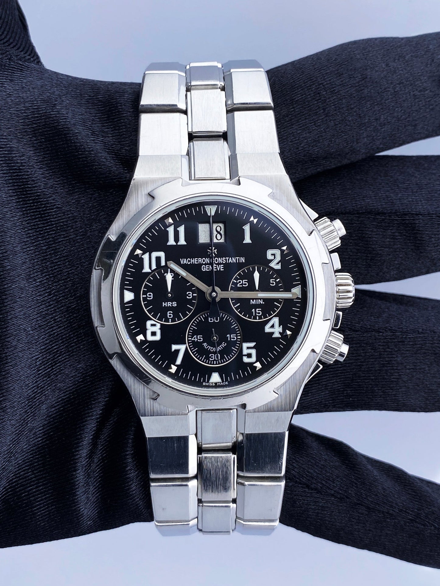 Vacheron Constantin Overseas 49140 Black Dial Mens Watch - Wristwatch
