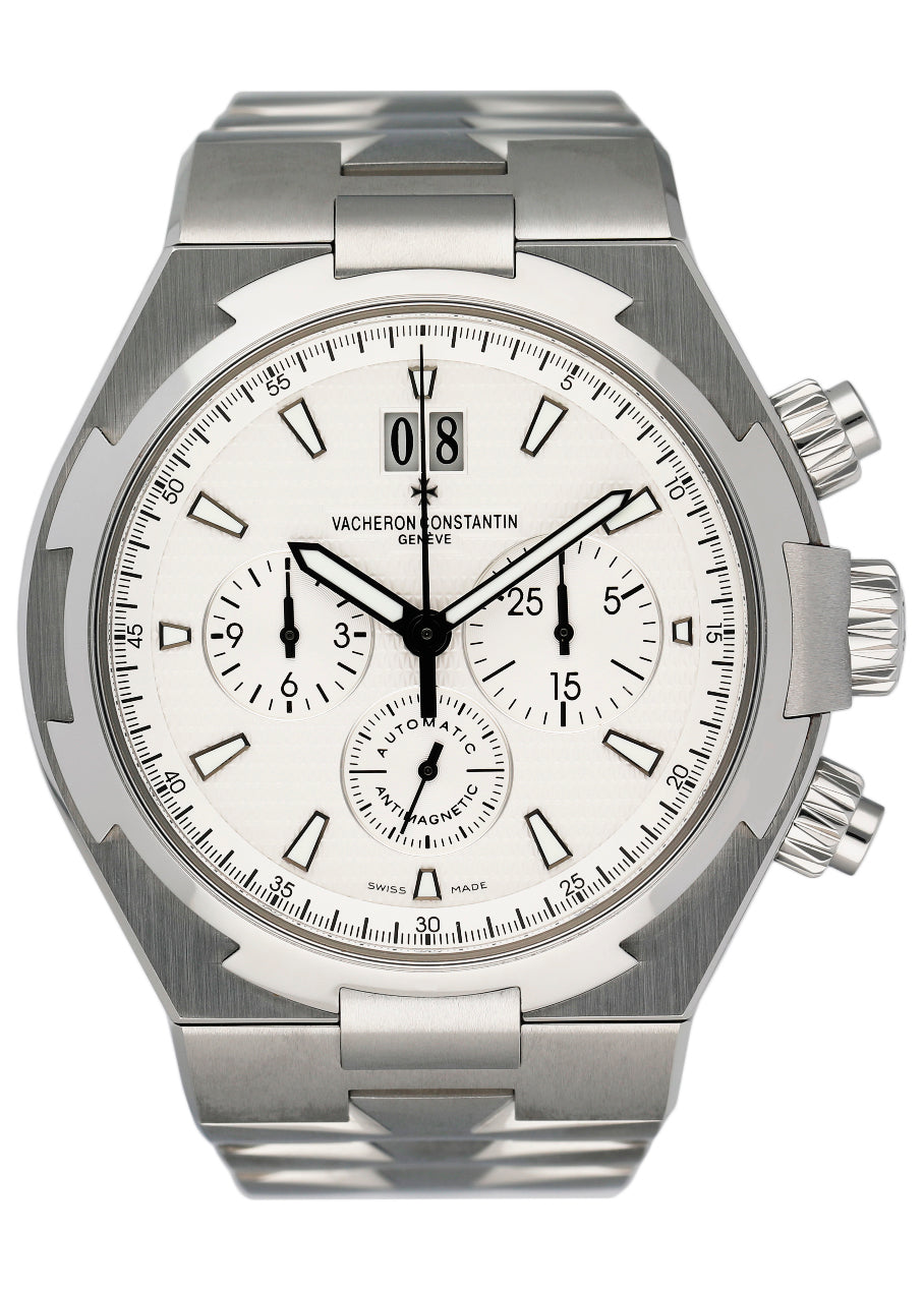 Vacheron Constantin Overseas 49150 White Dial Mens Watch With Papers - Wristwatch