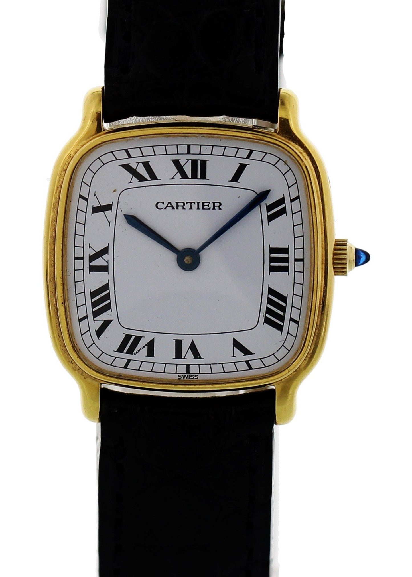 Vintage Cartier Paris 18K Yellow Gold Watch - Wristwatch