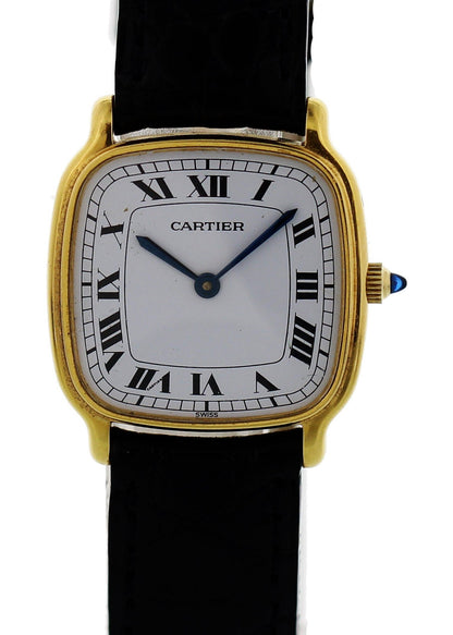 Vintage Cartier Paris 18K Yellow Gold Watch - Wristwatch