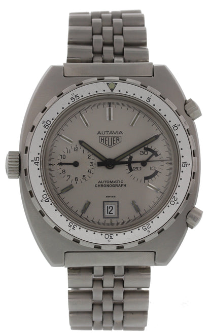 Vintage Heuer Autavia Chronograph 112.603 Pewter PVD Coated - Wristwatch