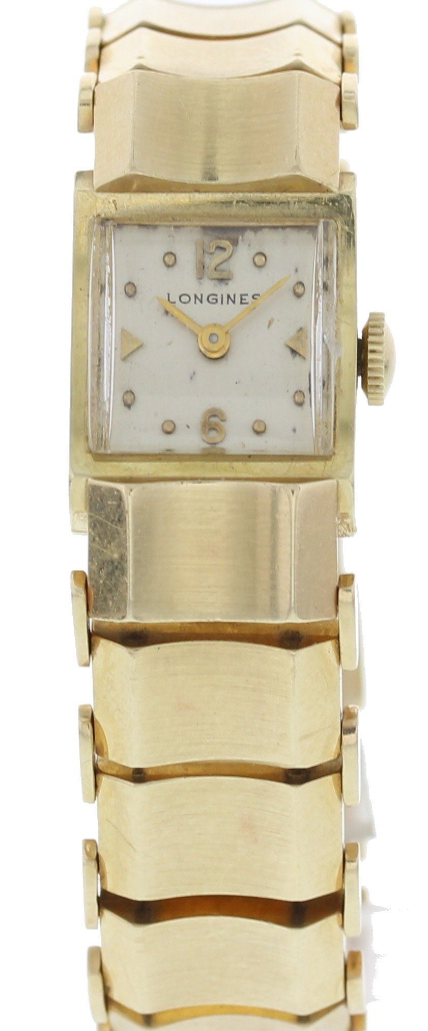 Longines 14k gold watch with diamonds store