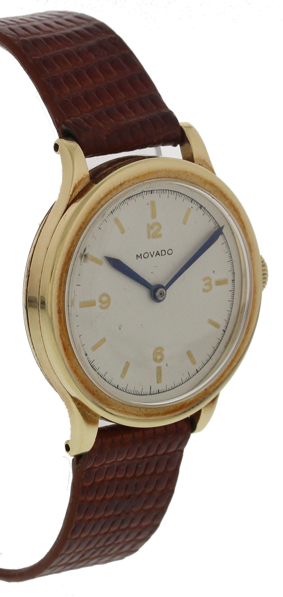 Vintage Movado Gold Toned Mechanical Hand Winding Watch - Wristwatch