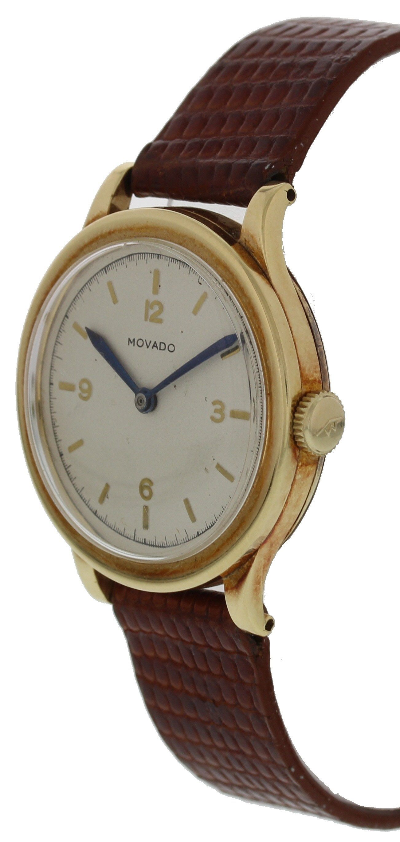 Vintage Movado Gold Toned Mechanical Hand Winding Watch - Wristwatch