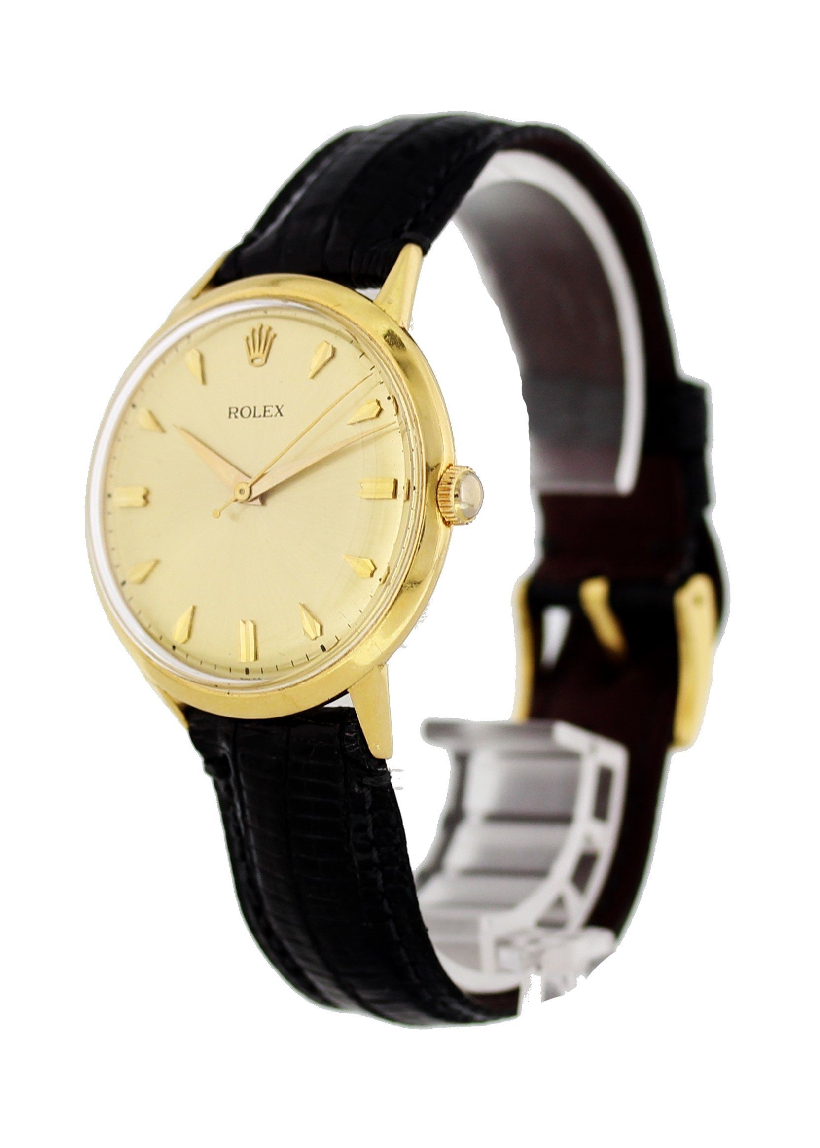 Vintage Rolex 18K Yellow Gold Mechanical Hand Winding - Wristwatch