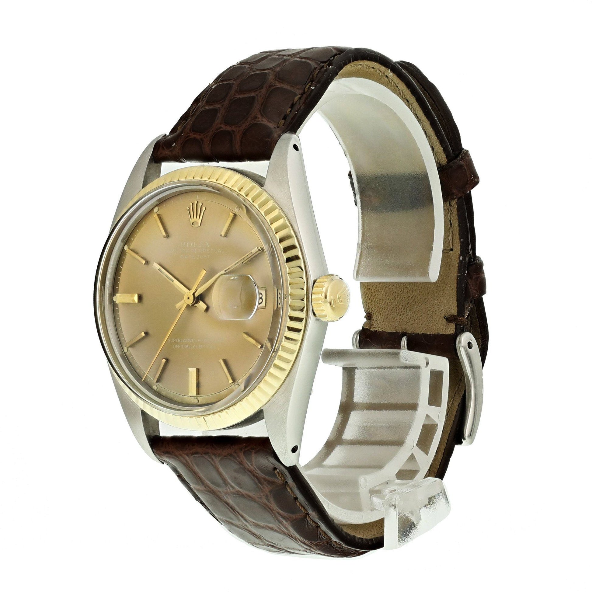 Vintage Rolex Datejust 1601 Two Tone Mens Watch - Virtual