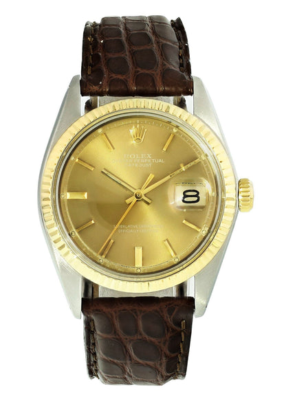 Vintage Rolex Datejust 1601 Two Tone Mens Watch - Virtual