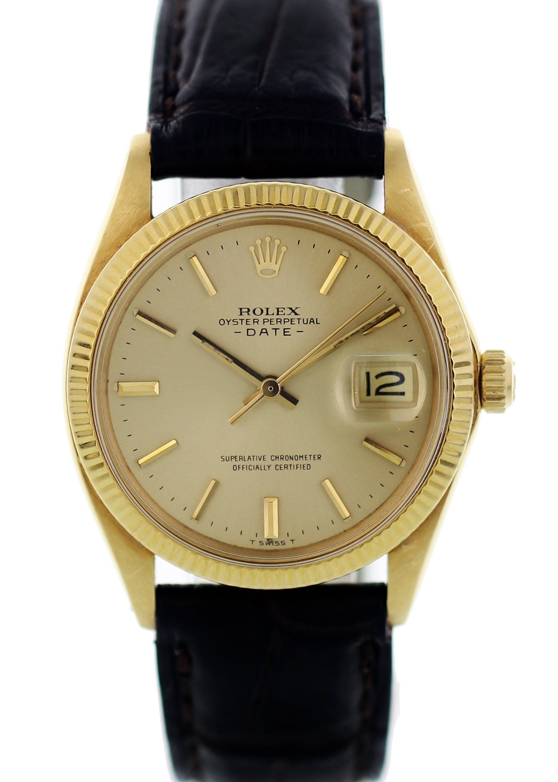 Vintage Rolex Oyster Perpetual Date 1503 18K Yellow Gold – Phigora