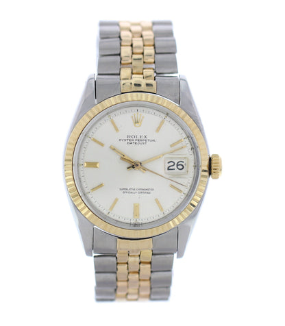 Vintage Rolex Oyster Perpetual Datejust 1601 14K YG & SS