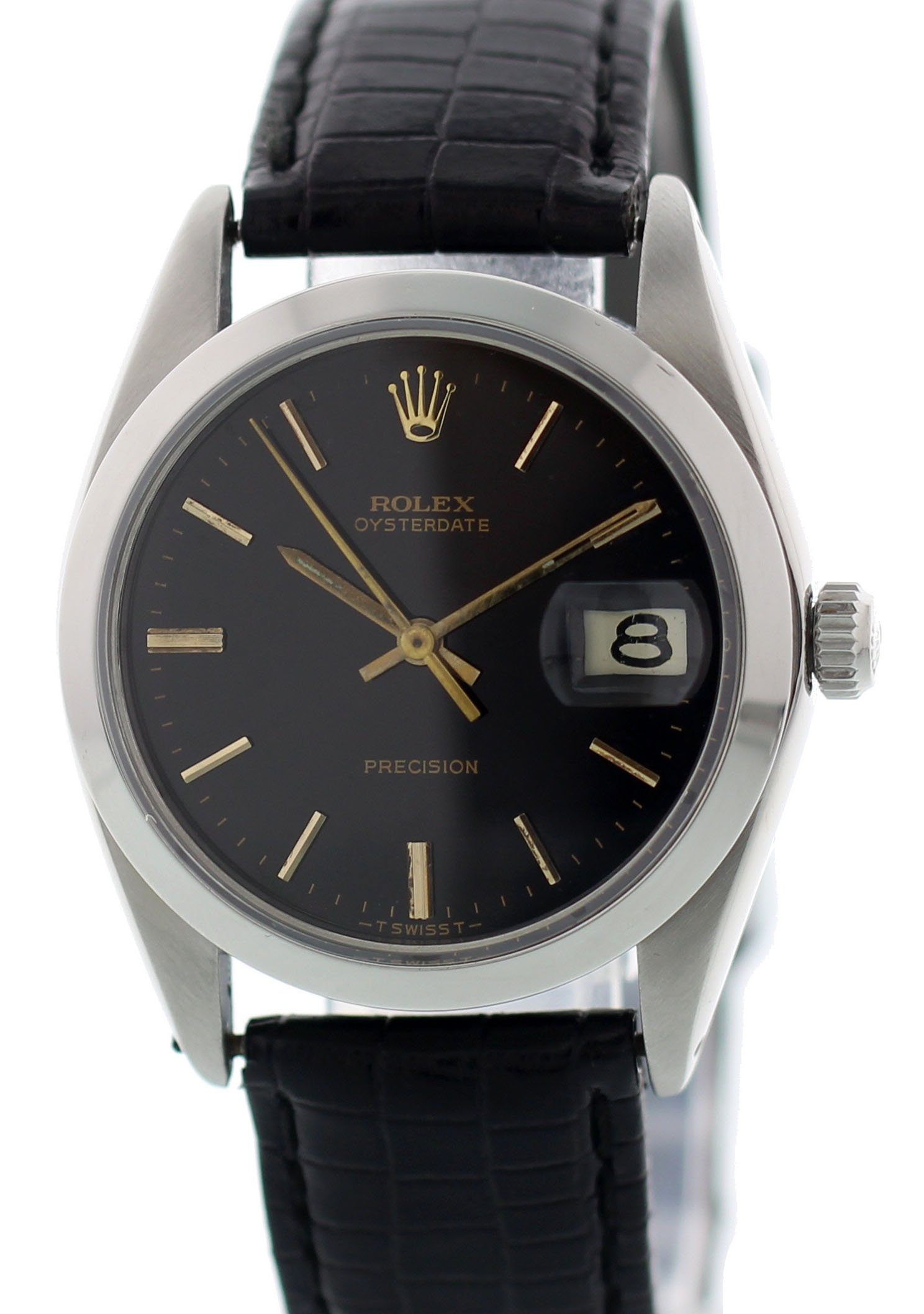 Vintage Rolex Oysterdate Precision Stainless Steel 6694 - Wristwatch