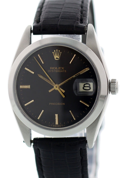 Vintage Rolex Oysterdate Precision Stainless Steel 6694 - Wristwatch