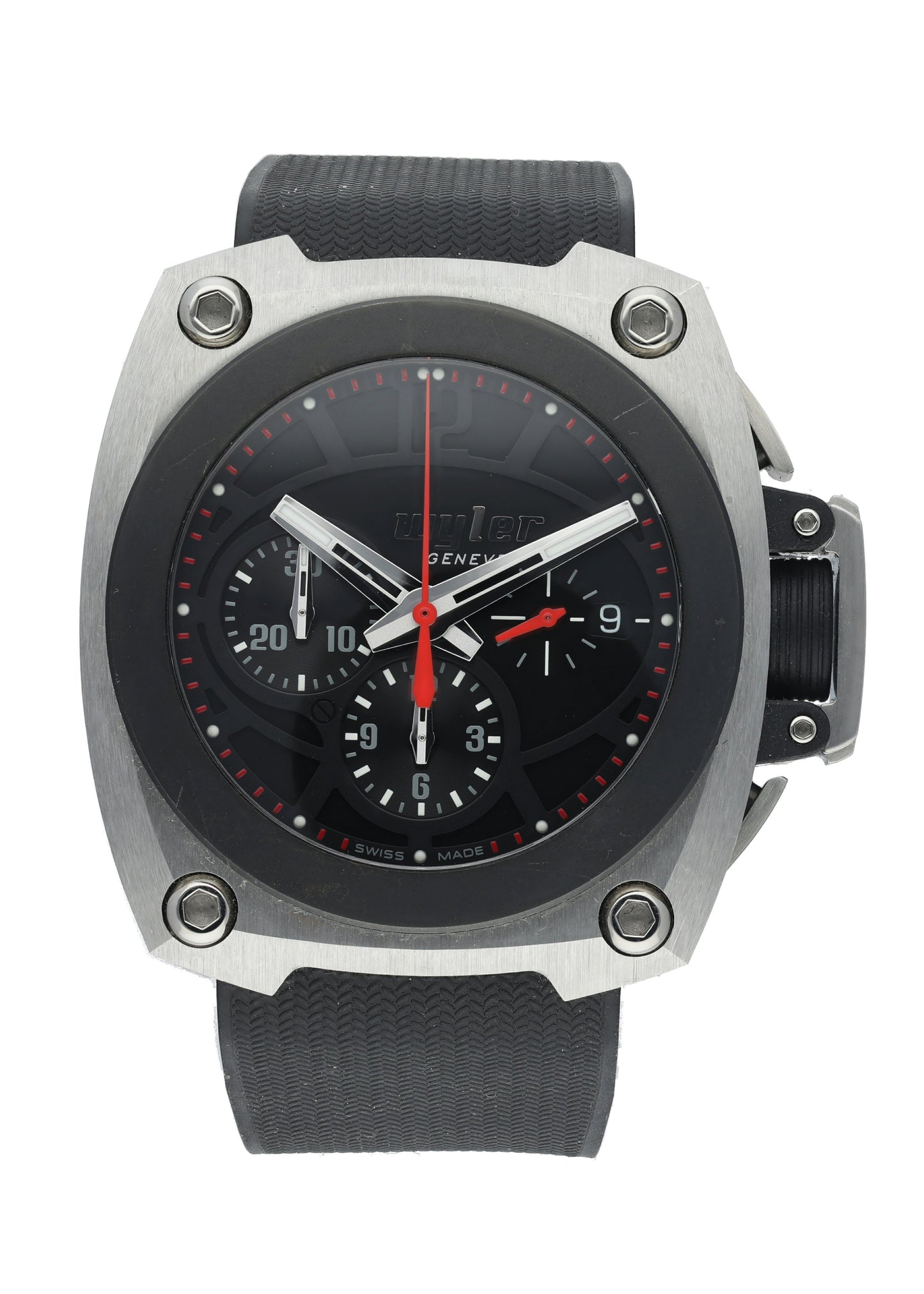 Wyler CODE-S S04.C1C.04.00.BA001.RBA07.41 Titanium Men Watch - Wristwatch
