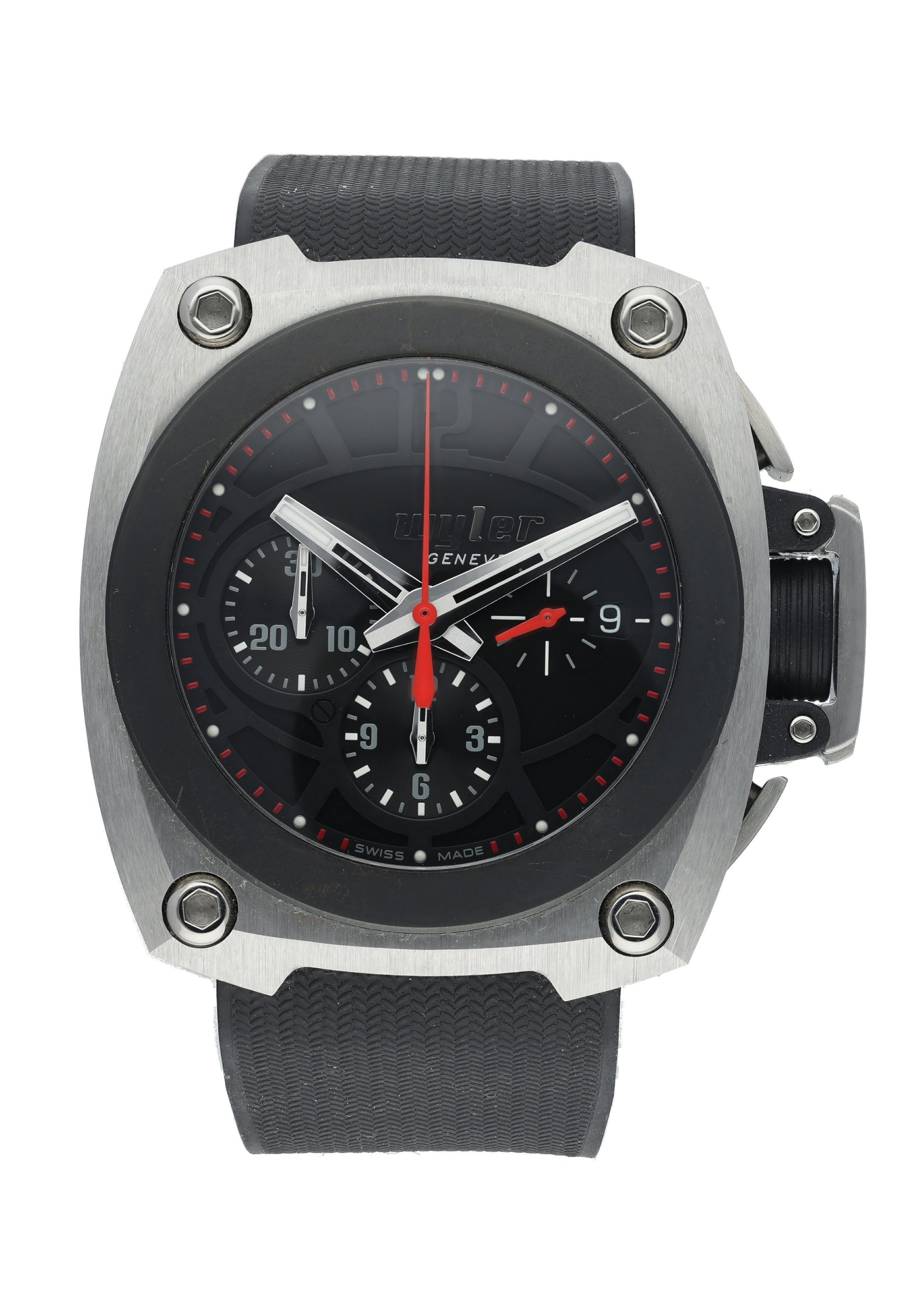 Wyler CODE-S S04.C1C.04.00.BA001.RBA07.41 Titanium Men Watch - Wristwatch