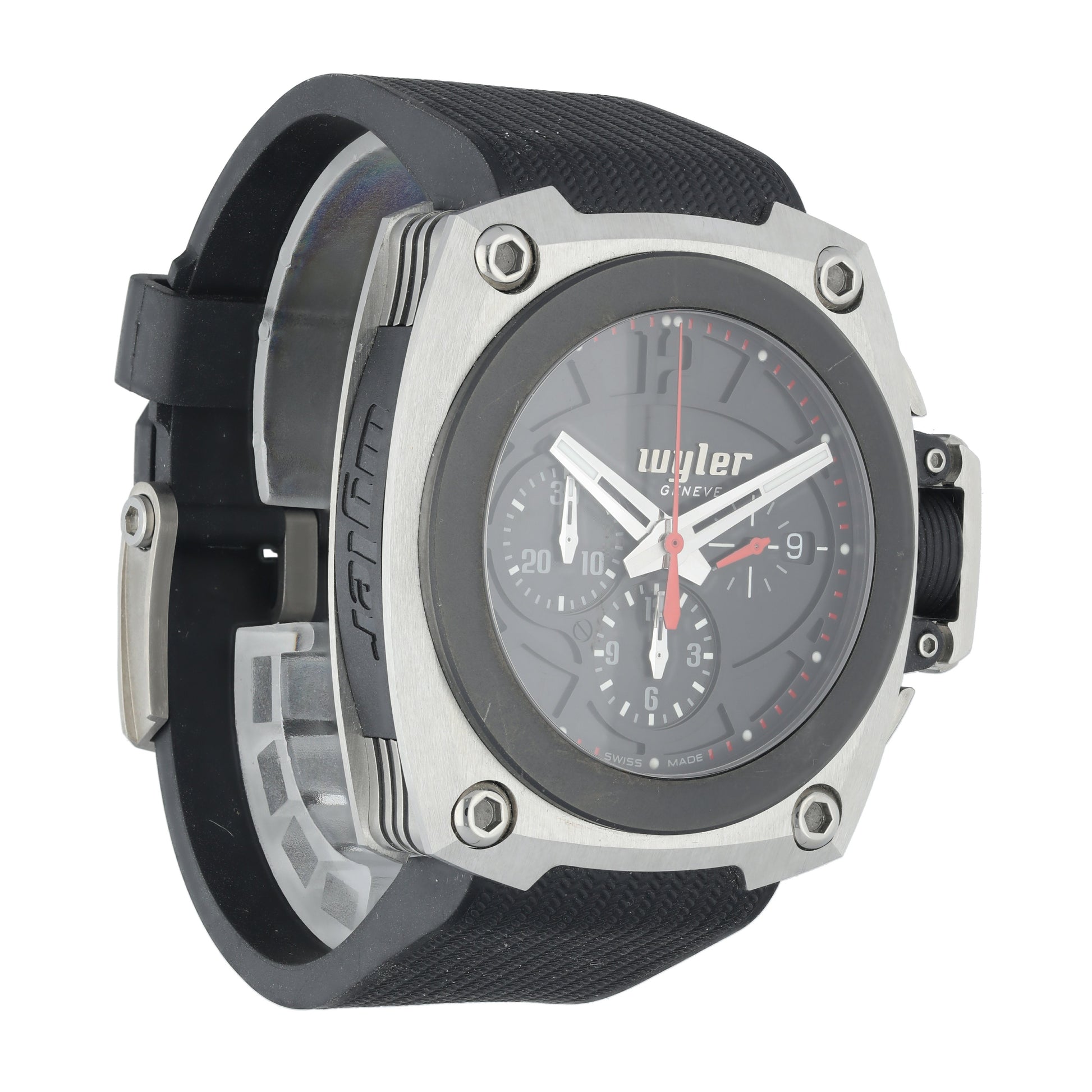 Wyler CODE-S S04.C1C.04.00.BA001.RBA07.41 Titanium Men Watch - Wristwatch