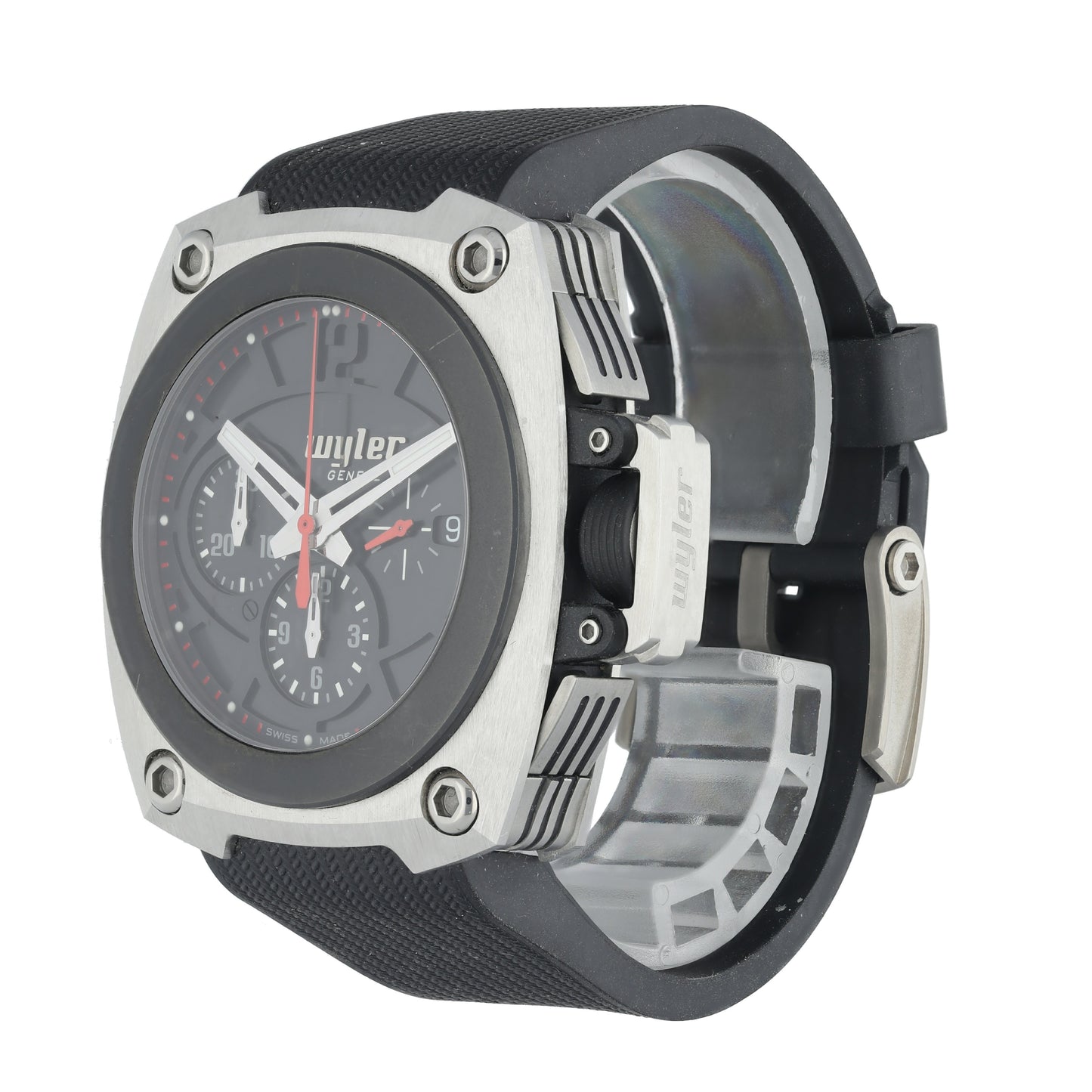 Wyler CODE-S S04.C1C.04.00.BA001.RBA07.41 Titanium Men Watch - Wristwatch