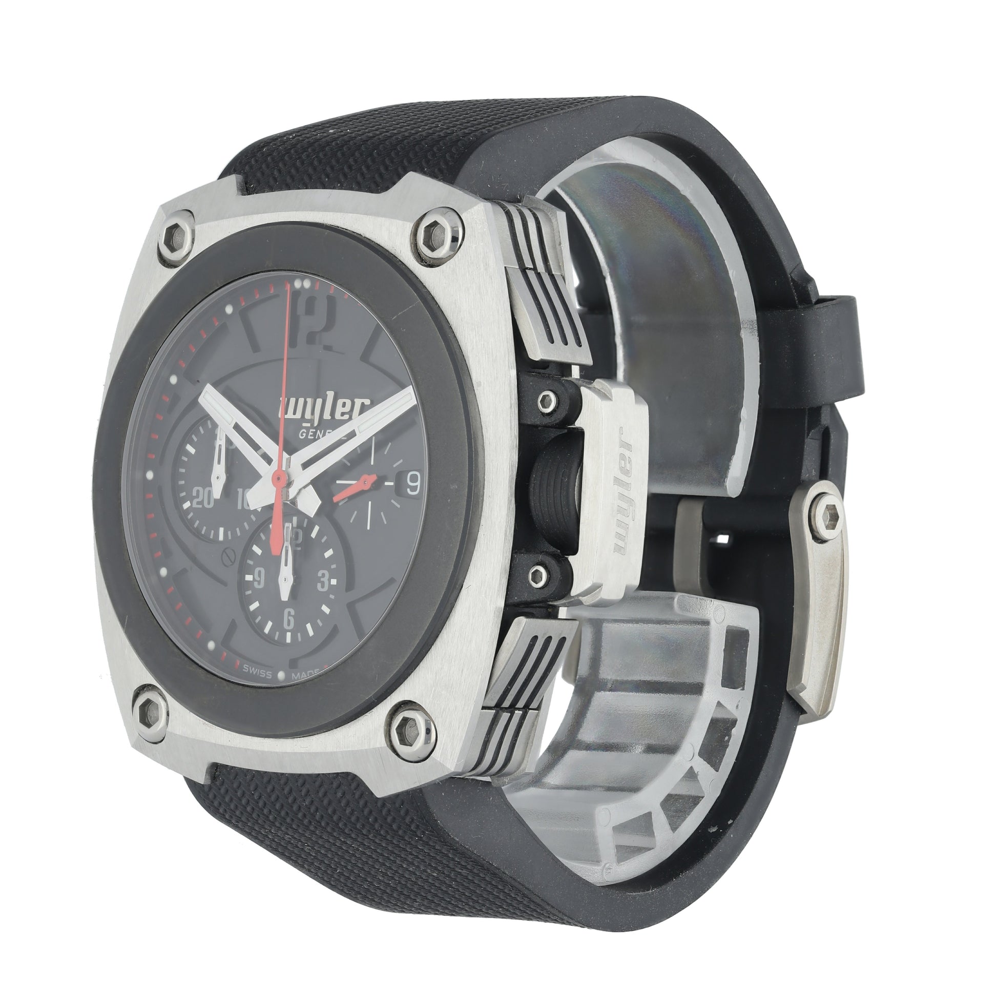 Wyler CODE-S S04.C1C.04.00.BA001.RBA07.41 Titanium Men Watch - Wristwatch
