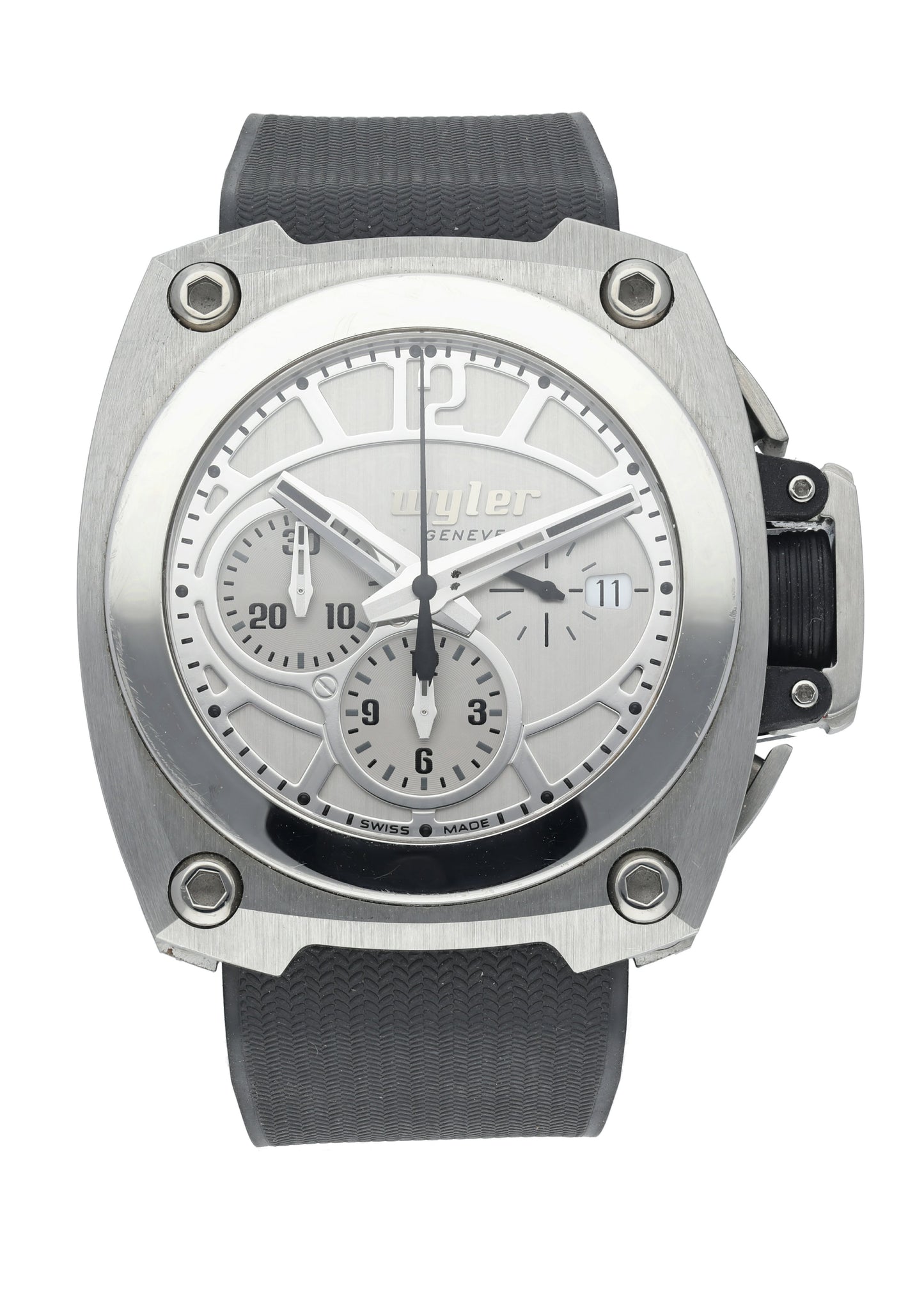 Wyler CODE-S S04.C1C.04.00.SI001.RBA07.41 Ti9 Titanium Men Watch - Wristwatch
