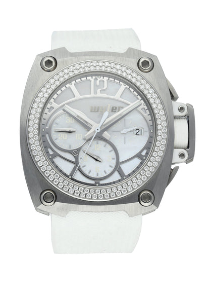 Wyler CODE-S S04.C1C.04.11.WH003.RWH07.41 Diamond Bezel MOP Men Watch - Wristwatch