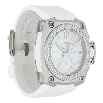 Wyler CODE-S S04.C1C.04.11.WH003.RWH07.41 Diamond Bezel MOP Men Watch - Wristwatch