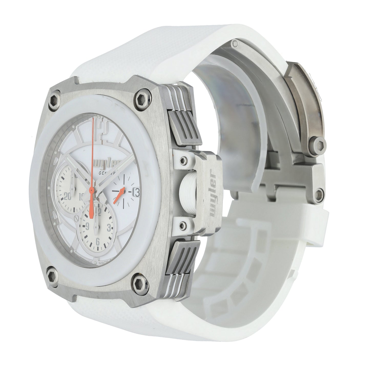 Wyler CODE-S S04.C1C.08.00.WH002.RWH07.41 Titanium Men Watch - Wristwatch