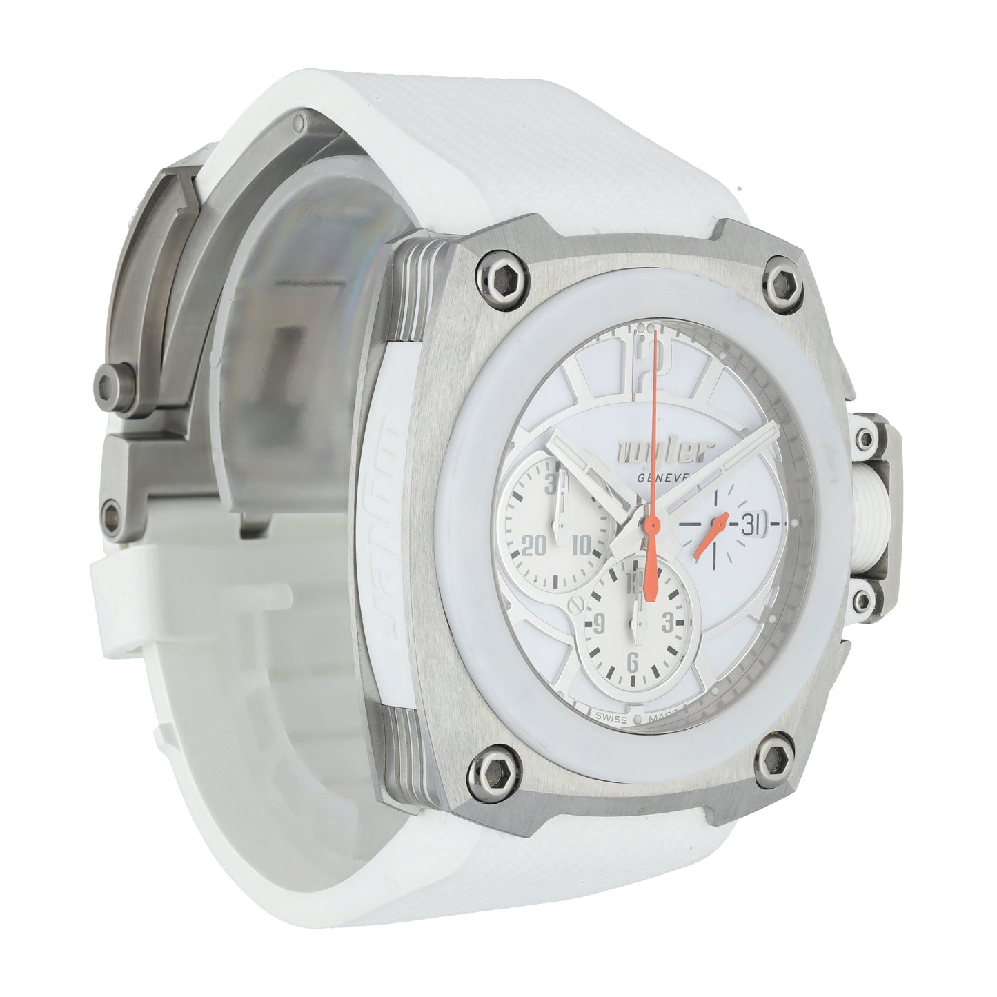 Wyler CODE-S S04.C1C.08.00.WH002.RWH07.41 Titanium Men Watch - Wristwatch