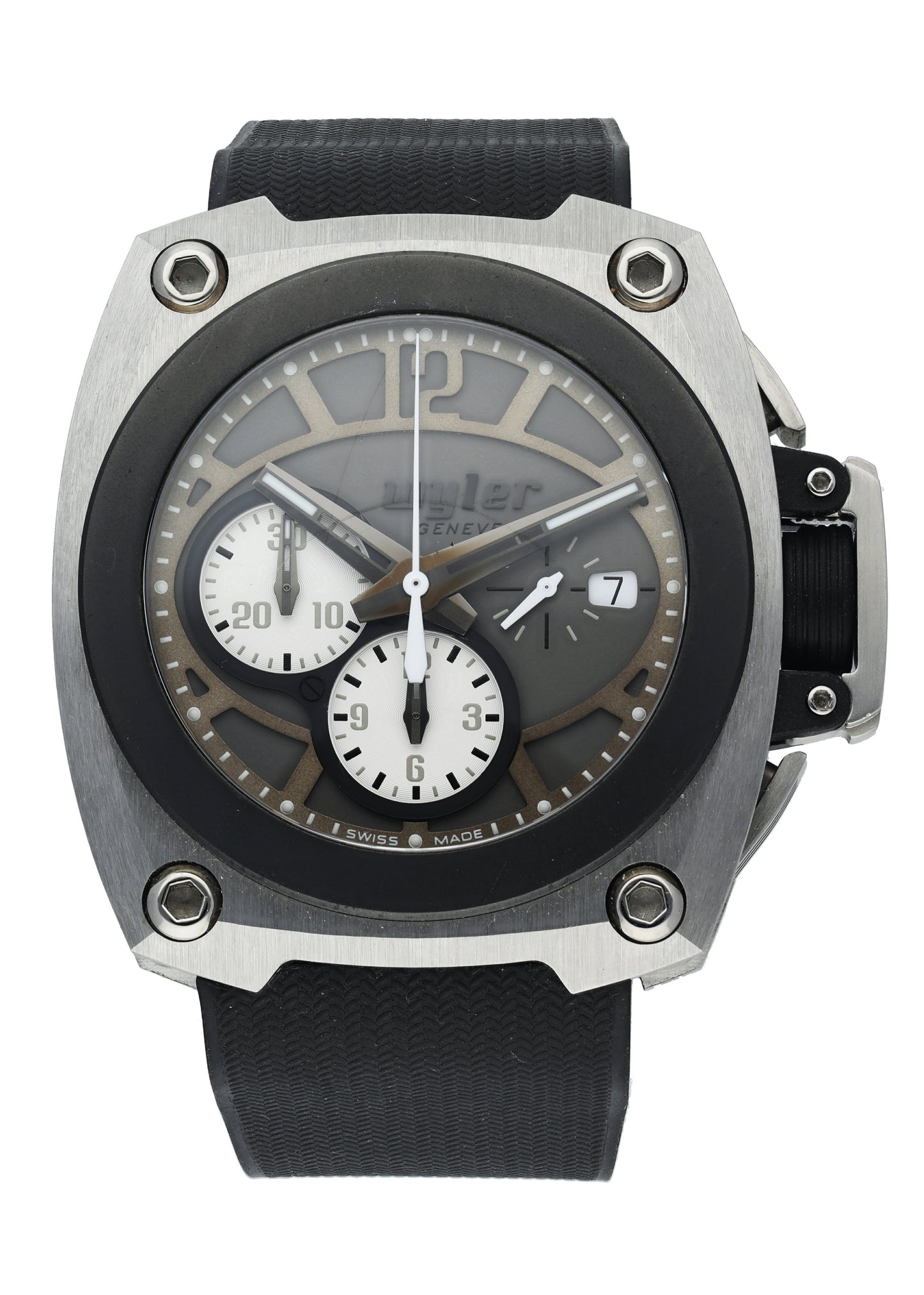 Wyler CODE-S S04.C1C.11.00.GY002.RBA07.99 Titanium Men Watch - Wristwatch