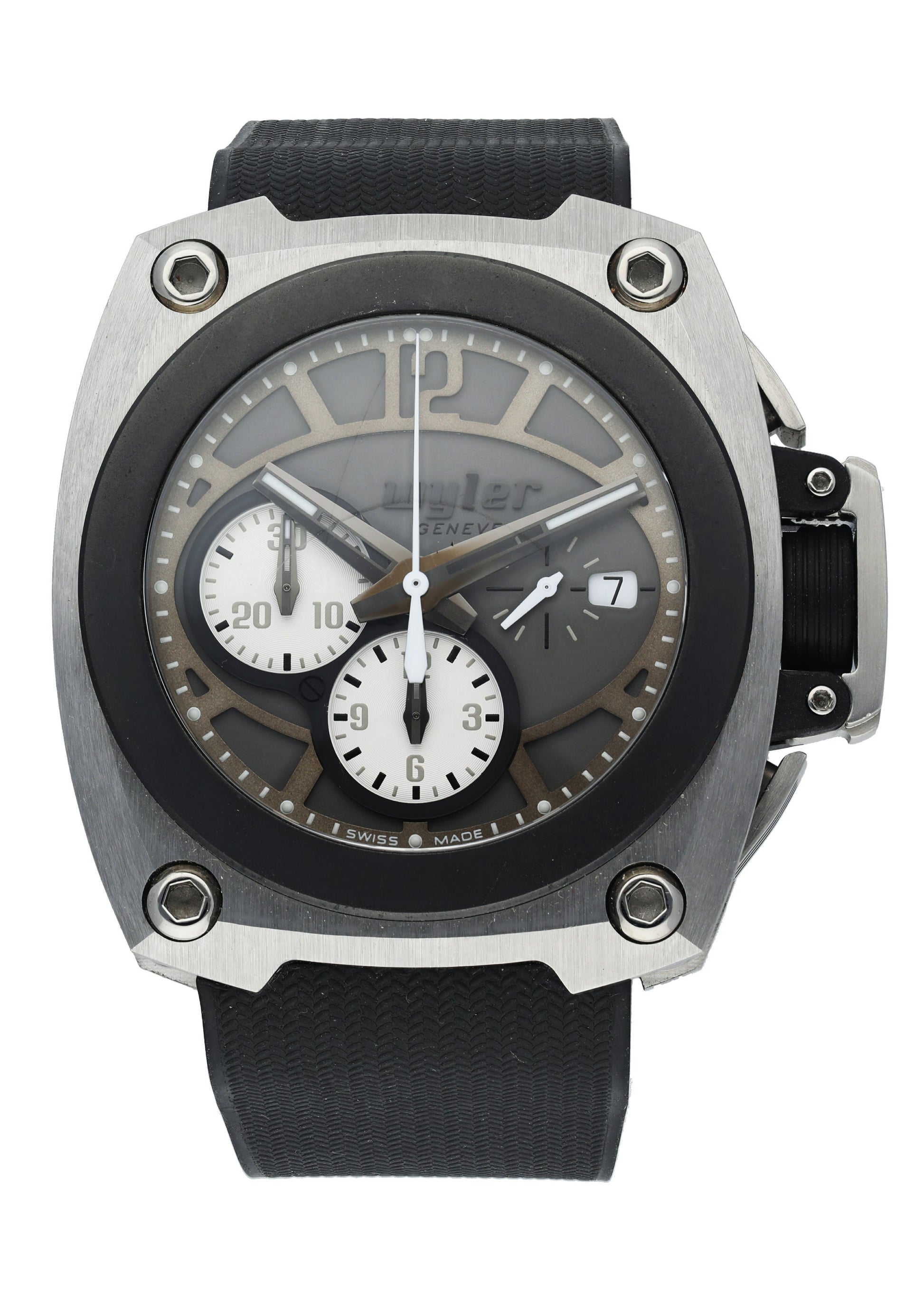 Wyler CODE-S S04.C1C.11.00.GY002.RBA07.99 Titanium Men Watch - Wristwatch