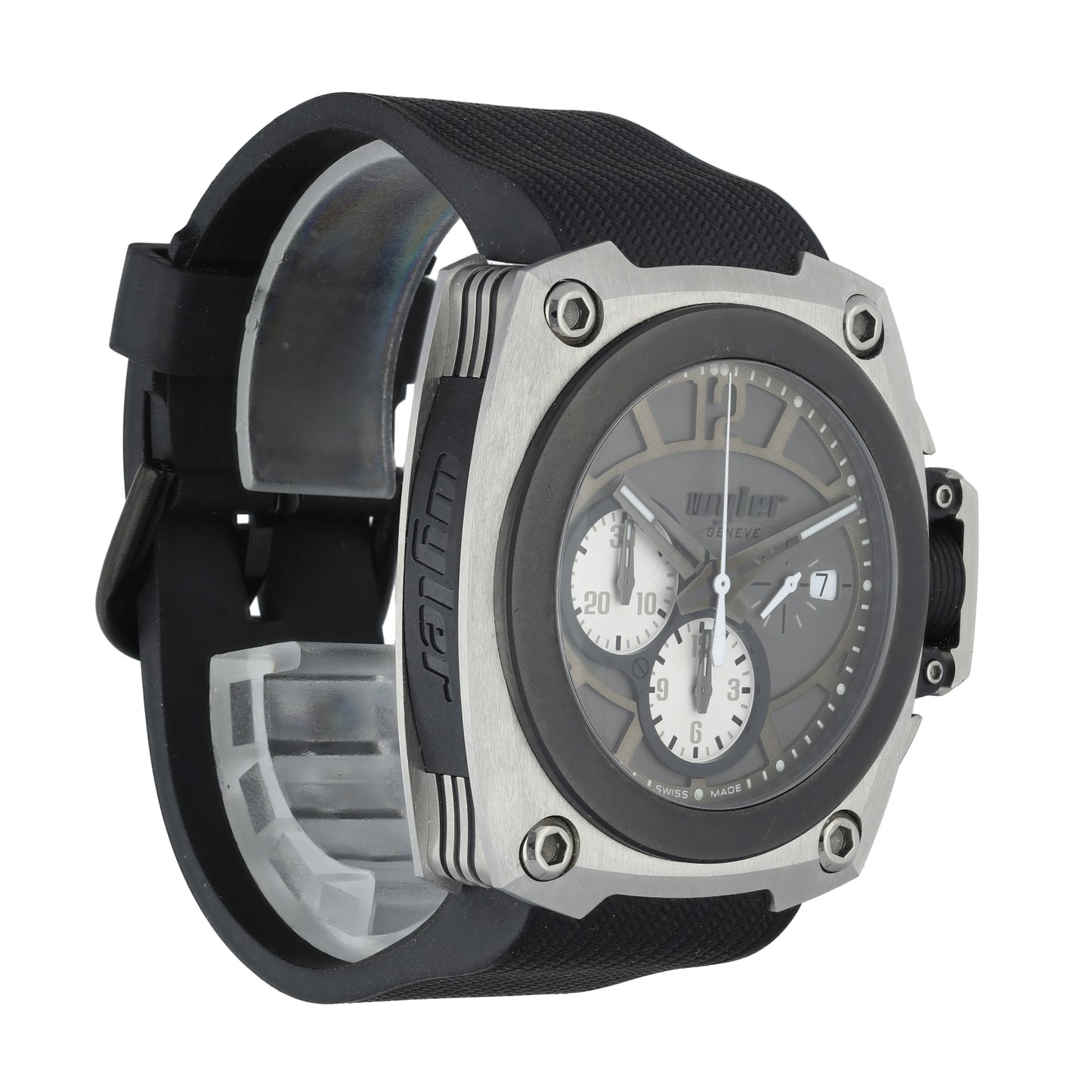 Wyler CODE-S S04.C1C.11.00.GY002.RBA07.99 Titanium Men Watch - Wristwatch
