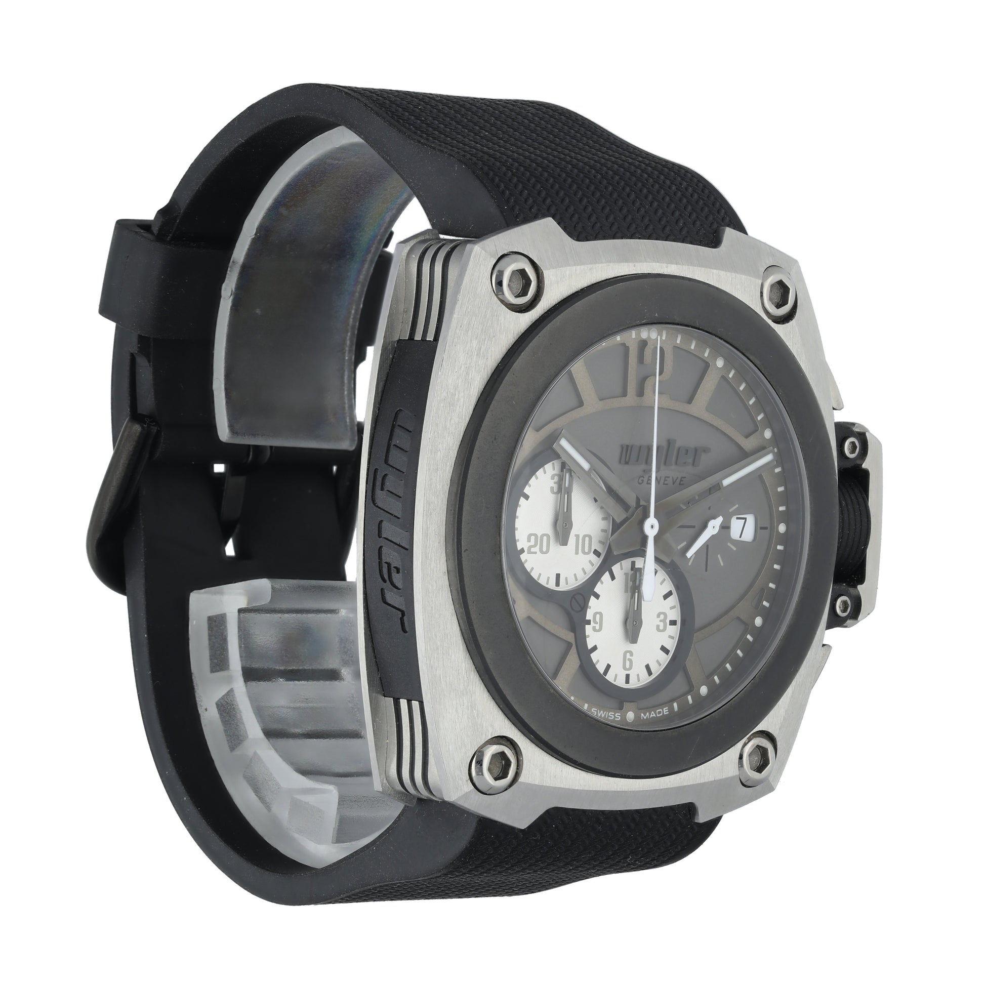 Wyler CODE-S S04.C1C.11.00.GY002.RBA07.99 Titanium Men Watch - Wristwatch