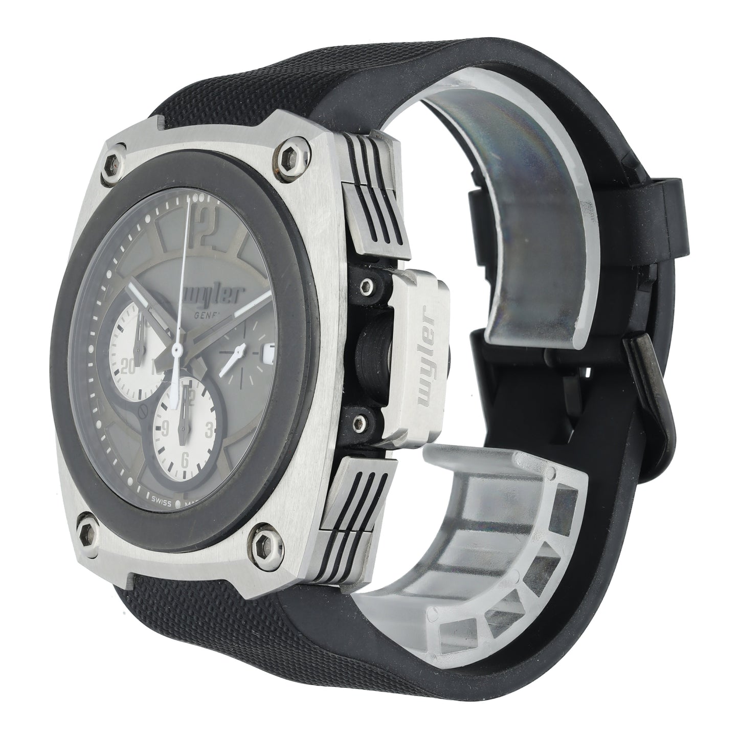 Wyler CODE-S S04.C1C.11.00.GY002.RBA07.99 Titanium Men Watch - Wristwatch