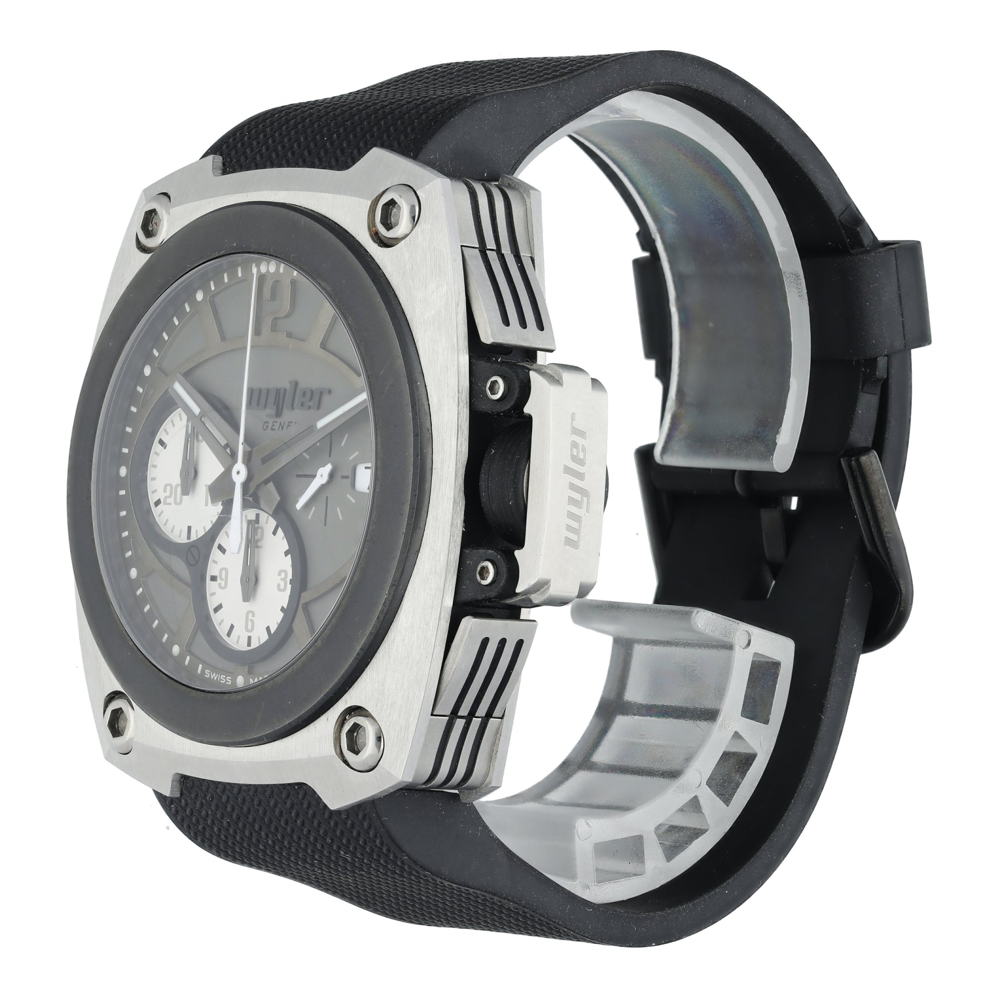 Wyler CODE-S S04.C1C.11.00.GY002.RBA07.99 Titanium Men Watch - Wristwatch