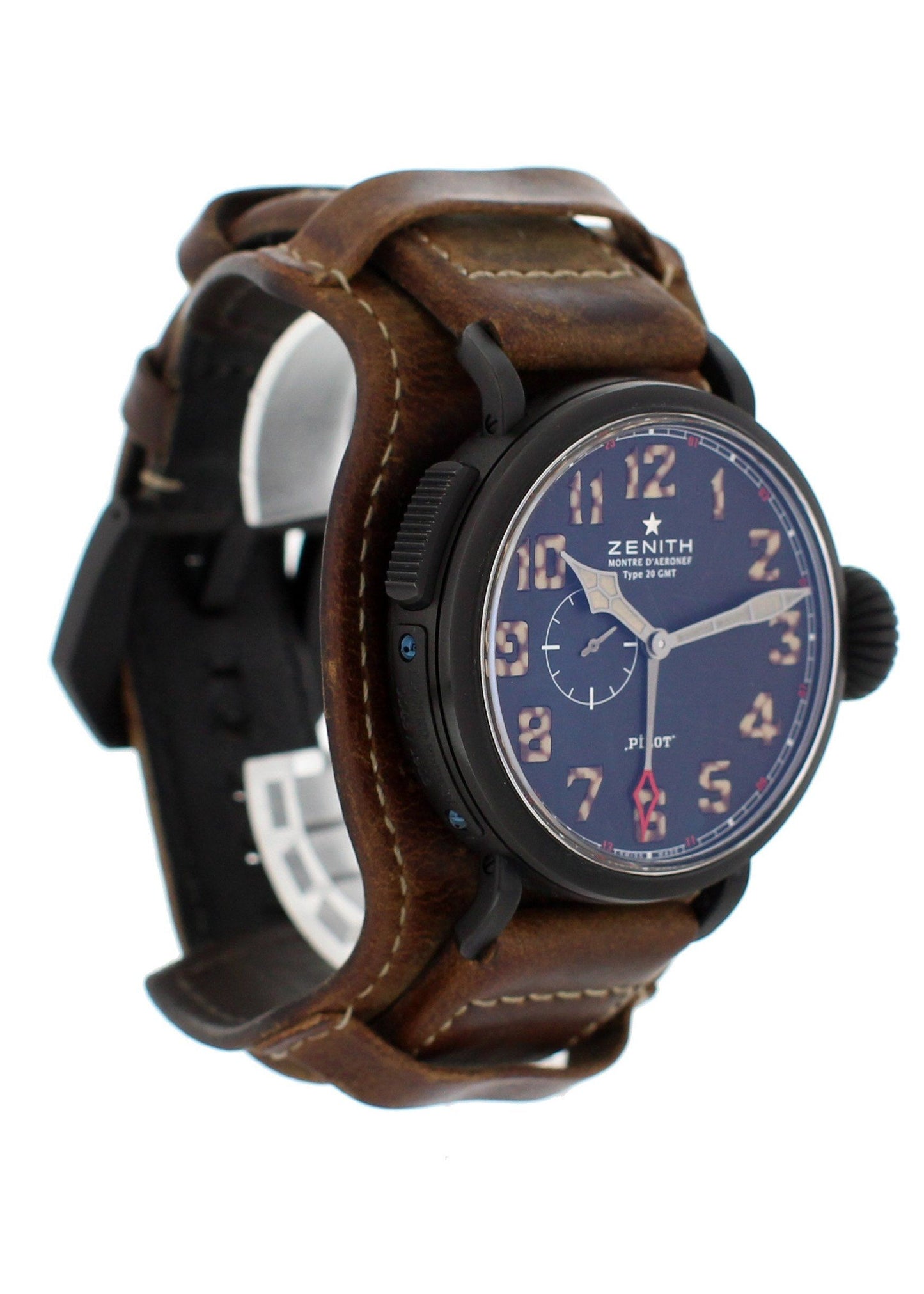 Zenith Pilot Montre D’Aeronef Type 20 GMT 96.2431.693/21.C738 Mens Watch Box Papers - Wristwatch